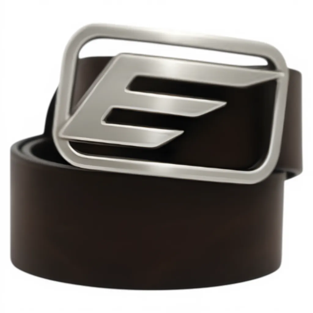 Cinturon Mujer Hebilla Grande Cafe Ellus