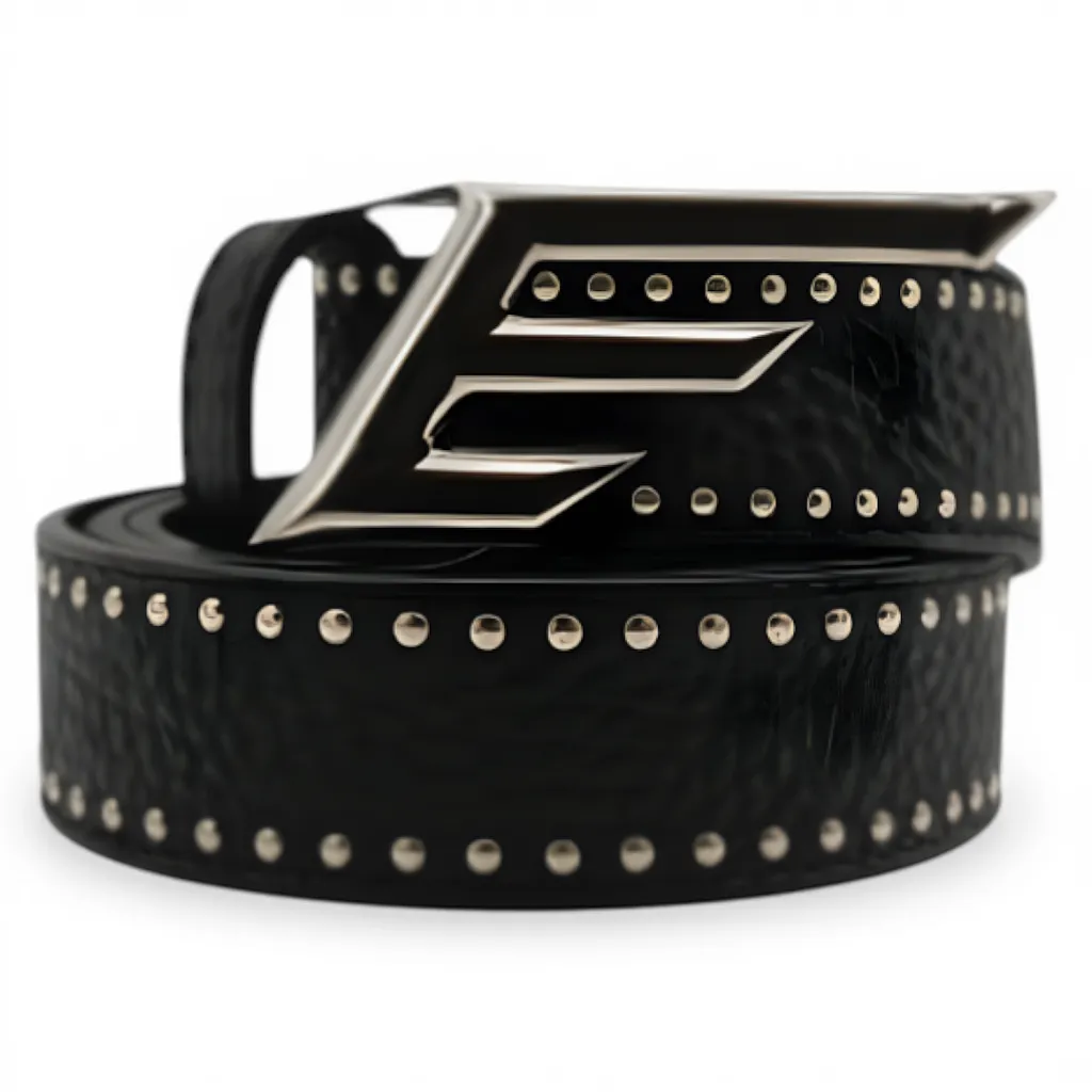 Cinturón Mujer Tachas Negro Ellus