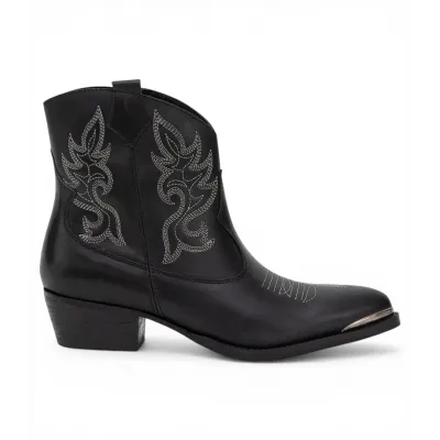 Botin Mujer Ashley Napa Negro Gacel