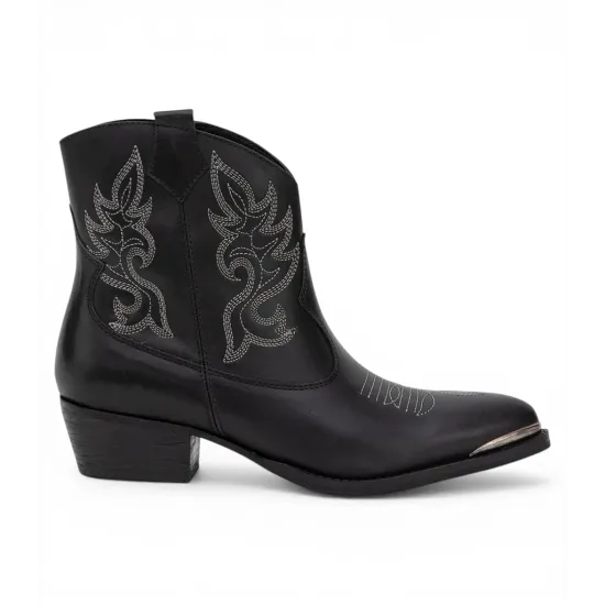 Botin Mujer Ashley Napa Negro Gacel