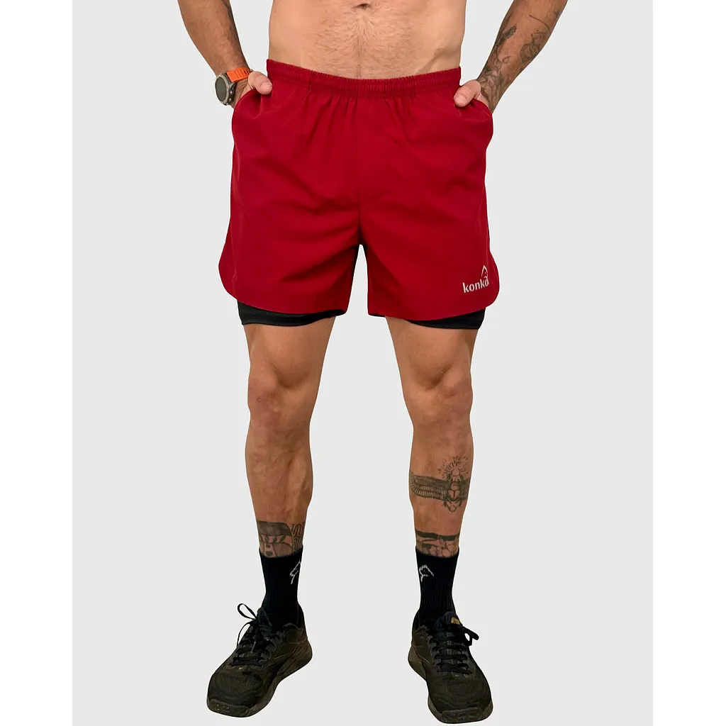 Short Hombre 2 en 1 Hyperflex Brick Konko