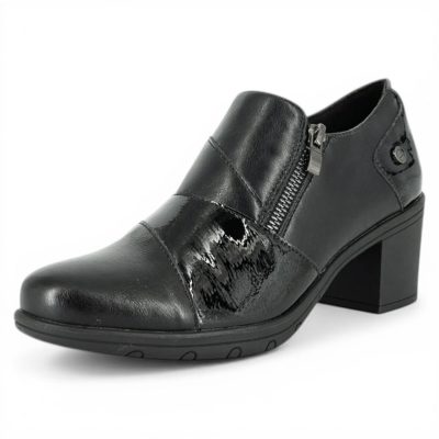 Zapato Zueco Mujer Siena Tacón Negro Alquimia