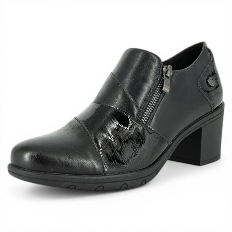 Zapato Zueco Mujer Siena Tacón Negro Alquimia