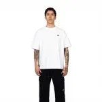 Polera Oversize Hombre Blanca Básica Logo Whatup