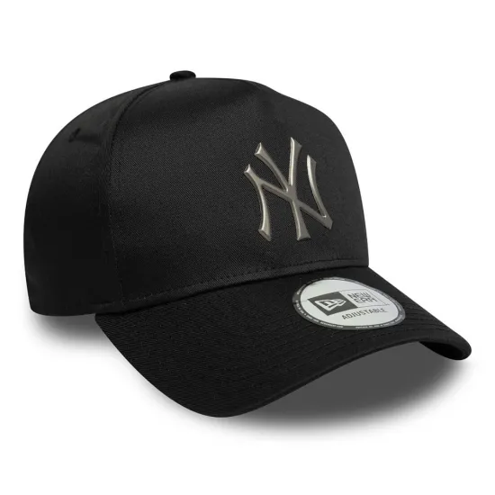 Jockey New Era 9Forty Yankees Negro OSFM Metalizado
