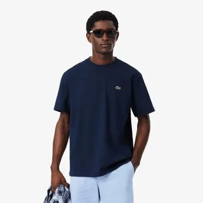 Polera Hombre Algodón Azul Marino Logo Clásico Lacoste