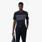 Polera Hombre Bicolor Algodón Gris Azul Lacoste