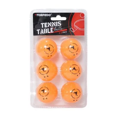Set 6 Pelotas Ping Pong 2 Estrellas Torpedo