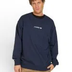 Poleron Hombre Crew Stamped Navy Rusty