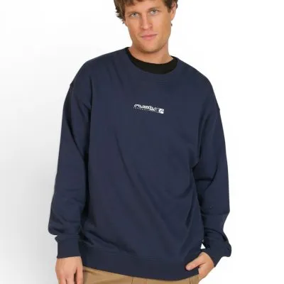Poleron Hombre Crew Stamped Navy Rusty
