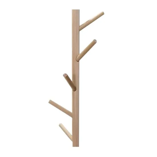 Perchero Madera Blanco Con Base Mármol - Imagen 2