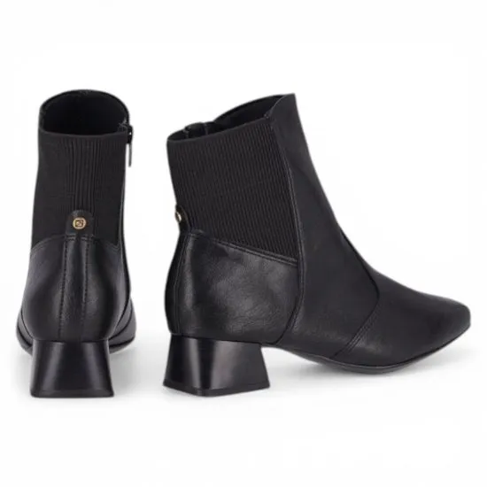 Botin Mujer Taco Bloque Negro Stretch Piccadilly - Imagen 3