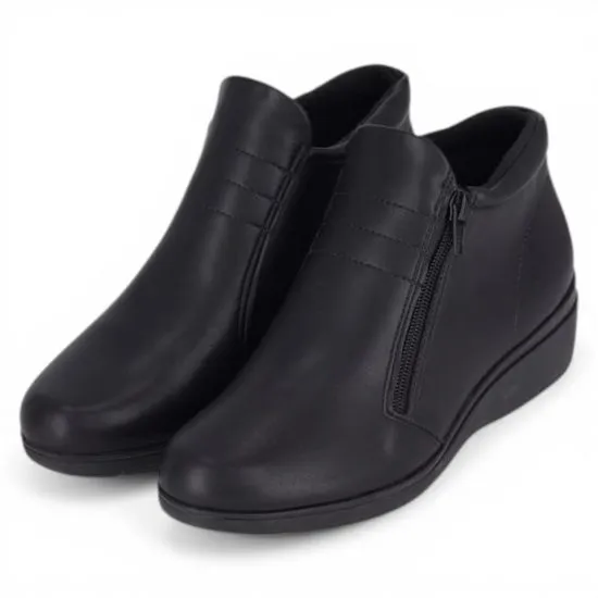 Botin Mujer Plataforma Negro Beth Comfort Piccadilly - Imagen 3