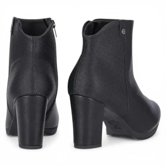 Botin Mujer Taco Alto Negro Stretch Elegante Piccadilly - Imagen 2