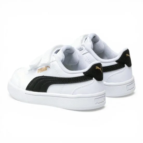 Zapatilla Niño Blanca Velcro Shuffle V Puma - Imagen 4