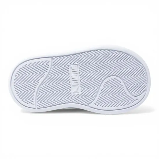 Zapatilla Niño Blanca Velcro Shuffle V Puma - Imagen 5