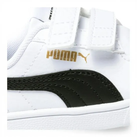 Zapatilla Niño Blanca Velcro Shuffle V Puma - Imagen 6