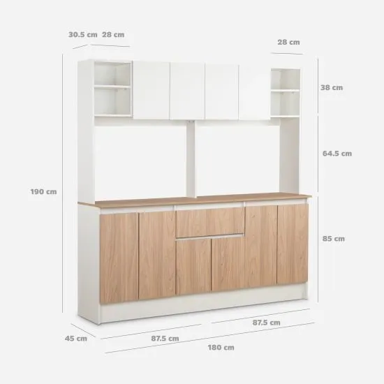 Mueble Cocina 180X190X45 Ibiza Cic - Imagen 3