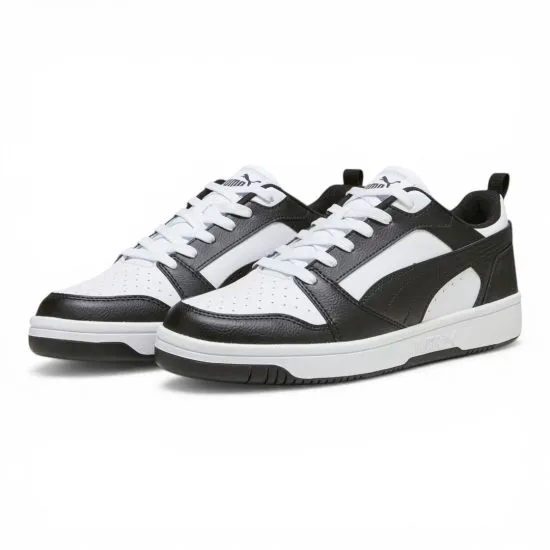 Zapatilla Hombre Rebound V6 Low White Black Puma - Imagen 3