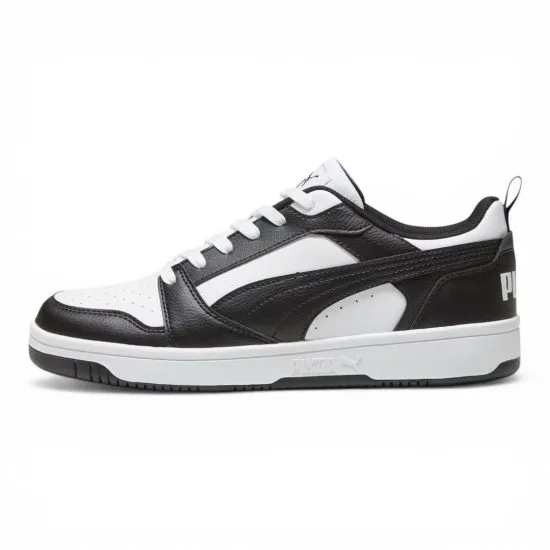 Zapatilla Hombre Rebound V6 Low White Black Puma - Imagen 4