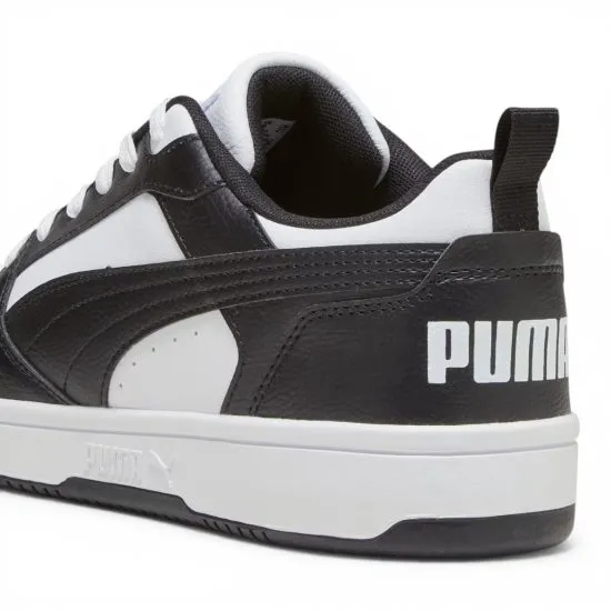 Zapatilla Hombre Rebound V6 Low White Black Puma - Imagen 6