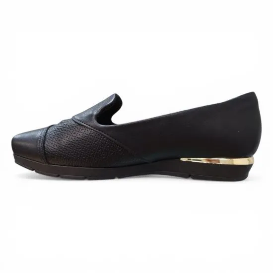 Zapato Mujer Bajo Negro Comodo Elegante Piccadilly - Imagen 4