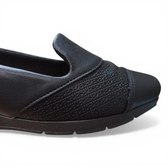 Zapato Mujer Bajo Negro Comodo Elegante Piccadilly - Imagen 7