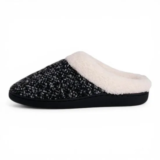 Pantufla Mujer Descanso Chiporro Negro Jaspeado Alba Passer - Imagen 2