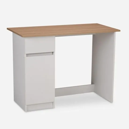 Escritorio 1 Puerta 1 Cajón New Olmo Alpino Blanco Cic - Imagen 4