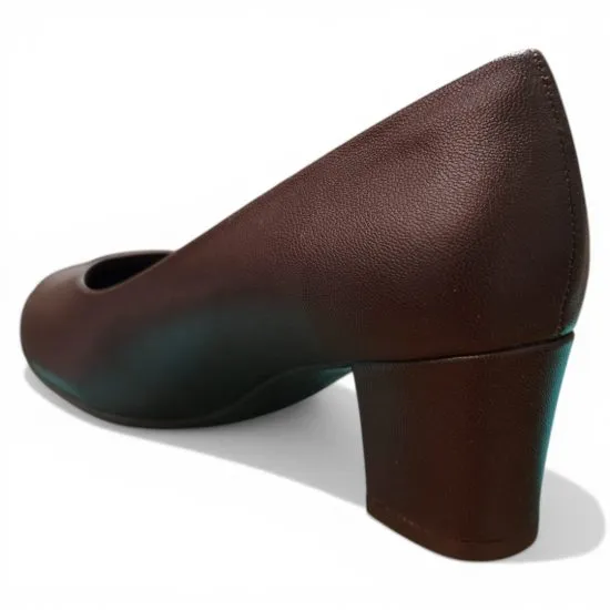 Zapato Mujer Taco Alto Cafe Madeira Piccadilly - Imagen 4