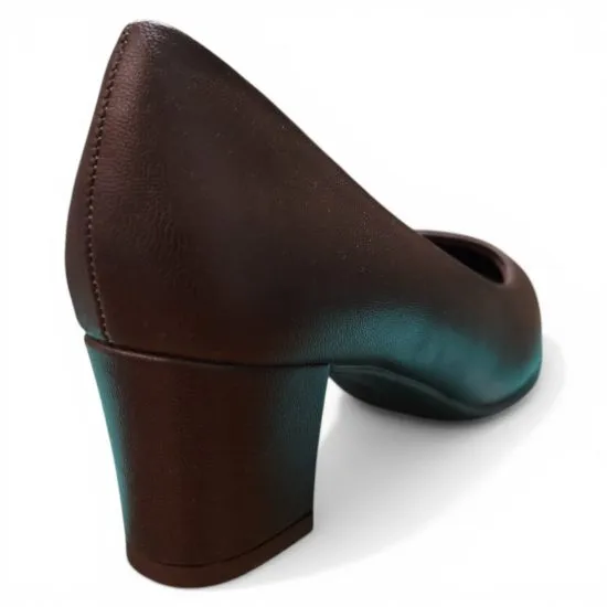 Zapato Mujer Taco Alto Cafe Madeira Piccadilly - Imagen 7
