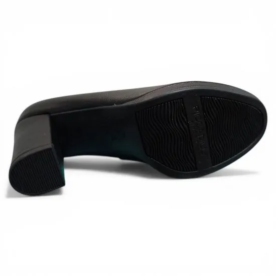 Zapato Mujer Taco Alto Negro Clasico Piccadilly - Imagen 2