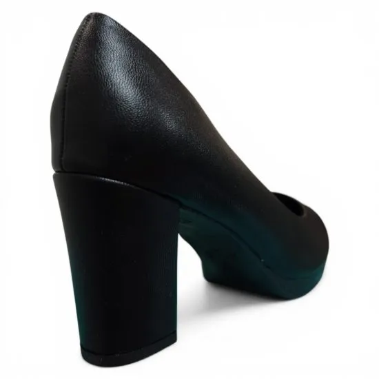 Zapato Mujer Taco Alto Negro Clasico Piccadilly - Imagen 5