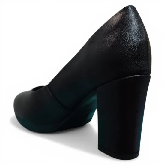 Zapato Mujer Taco Alto Negro Clasico Piccadilly - Imagen 6