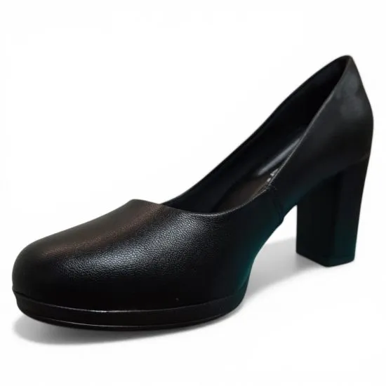 Zapato Mujer Taco Alto Negro Clasico Piccadilly - Imagen 8
