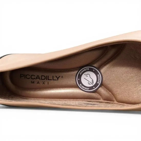 Zapato Mujer Reina Beige Cafe Comodo Piccadilly - Imagen 4