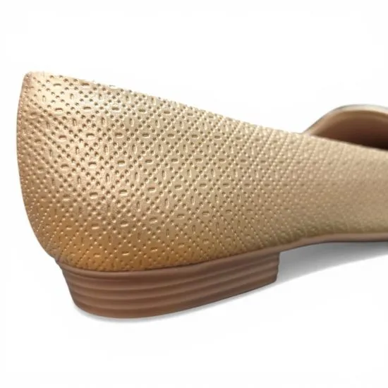 Zapato Mujer Bajo Dorado Comodo Piccadilly - Imagen 3