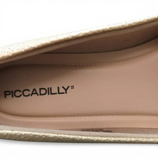 Zapato Mujer Bajo Dorado Comodo Piccadilly - Imagen 4