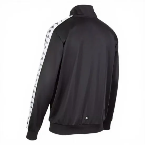 Poleron Full Zipper Black Banda Black Kappa - Imagen 4
