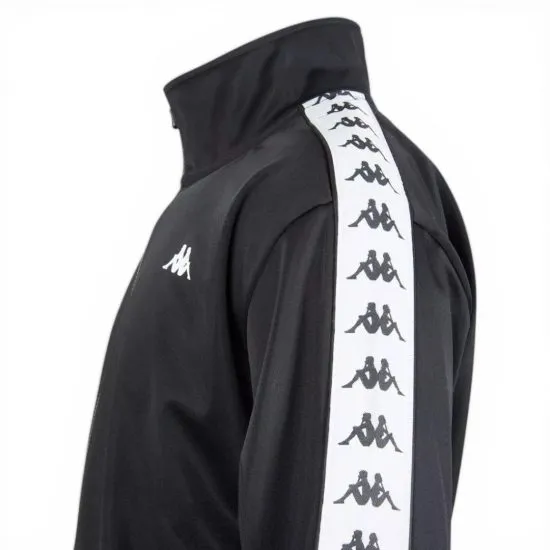 Poleron Full Zipper Black Banda Black Kappa - Imagen 5