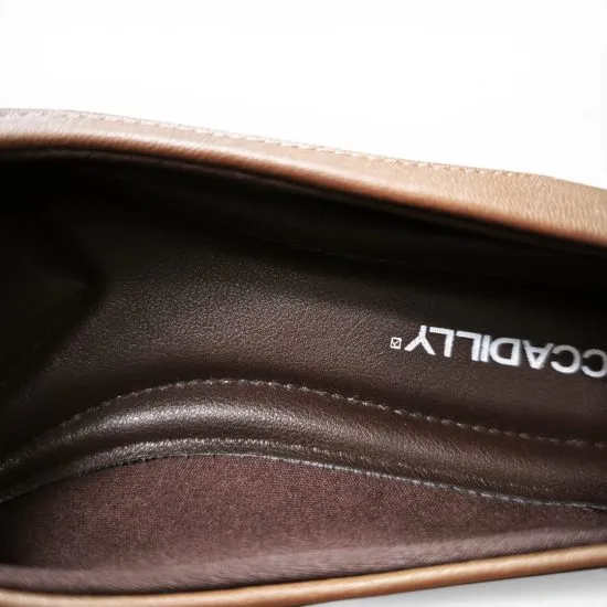 Zapato Mujer Cafe Conhaque Plataforma Piccadilly - Imagen 4