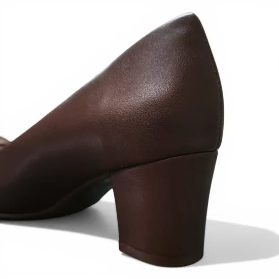 Zapato Mujer Cafe Cacau Taco Medio Piccadilly - Imagen 2