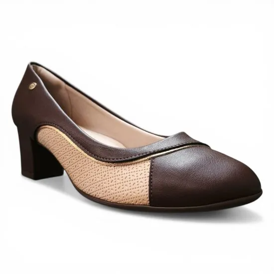 Zapato Mujer Cafe Cacau Taco Medio Piccadilly - Imagen 5