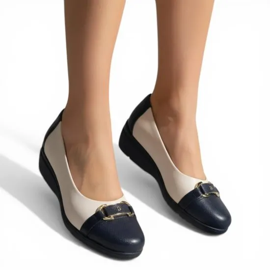 Zapato Mujer Mocasin Blanco Negro Piccadilly - Imagen 6