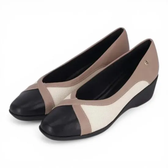 Zapato Mujer Beige Plataforma Baja Piccadilly - Imagen 3