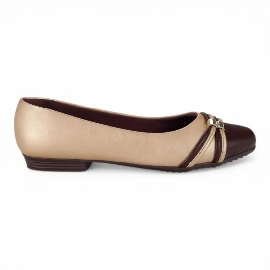 Zapato Mujer Ballerina Dorado Piccadilly - Imagen 2