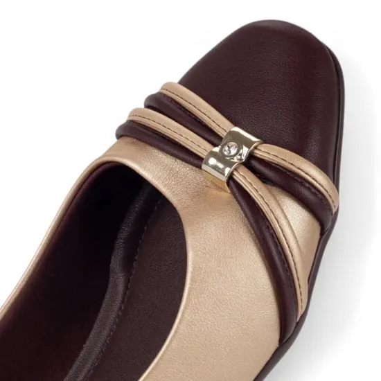 Zapato Mujer Ballerina Dorado Piccadilly - Imagen 4