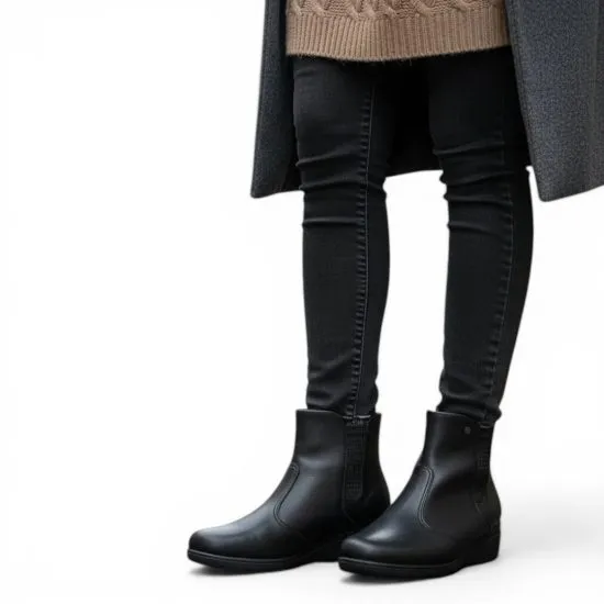 Botin Mujer Negro Maxi Therapy Plataforma Piccadilly - Imagen 2