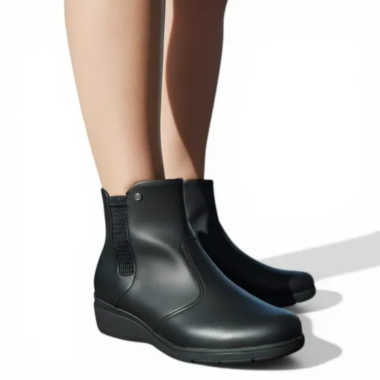Botin Mujer Negro Maxi Therapy Plataforma Piccadilly - Imagen 7