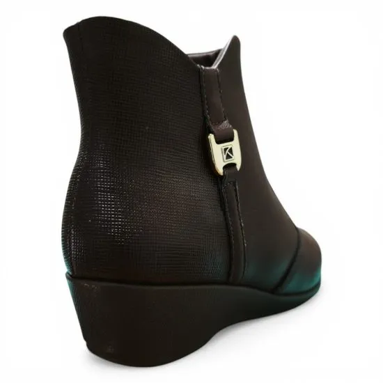 Botin Mujer Marrón Plataforma Piccadilly - Imagen 4